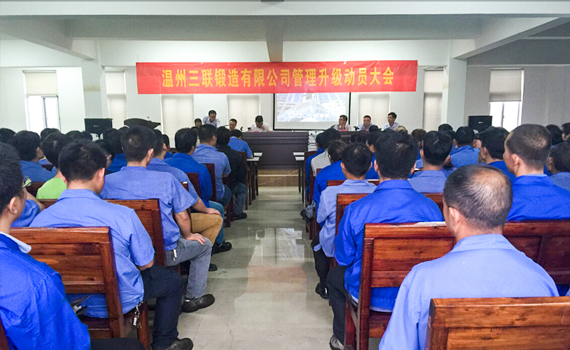 熱烈祝賀2015年9月溫州三聯(lián)鍛造有限公司管理升級(jí)正式啟動(dòng)！